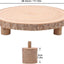 4 Pzas Rebanadas Madera Rústica 11-13pulg Soporte Mesa Bodas