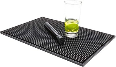 Tapete antiderrap para bar 17.7x11.8pulg goma negra