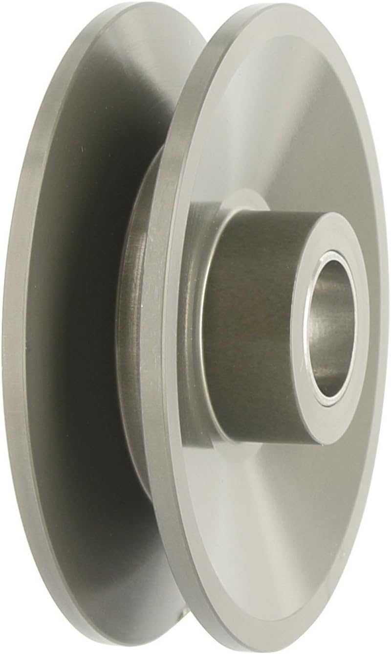Polea aluminio anodizado 0.591" 3/8x2.80 OD ranura profunda