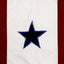Bandera jardín estrella azul apliques militares