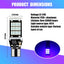 4 Pzas Luces Reversa LED T15 6500K 360° Canbus