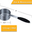 Taza medidora 1/4 taza con agarre silicona y cucharilla acero inox