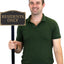 Placa jardín aluminio Residents Only 5.75x9.5" uso exterior