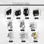 100 Pzas Clip U Metal 4A0-867-276A Repuesto Automóvil