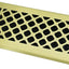 Rejilla ventilación piso 4x10pulg color dorado