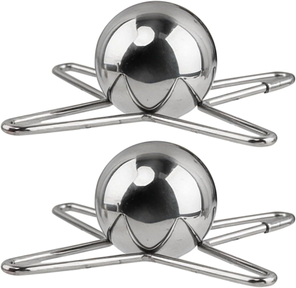 2 bolas de enfriamiento de café expreso de acero inoxidable con soporte