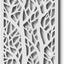 Panel decorativo pared 48x24pulg PVC blanco valla privada