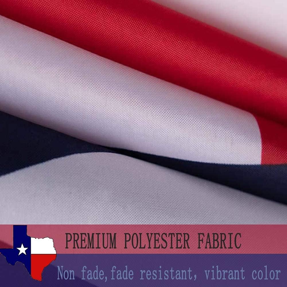 Bandera Texas 3x5ft 2 ojales latón poliéster rojo azul blanco