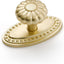 Manijas gabinete cepillado oro 5 Pzas latón cocina baño