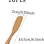 Set 10 Cuchillos Mantequilla Madera 6.5pulg Espátulas Mermelada