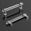 10 Manijas cocina ajustables 5" cromo pulido