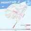 Banderas alabanza 32" blanco transparente set 2
