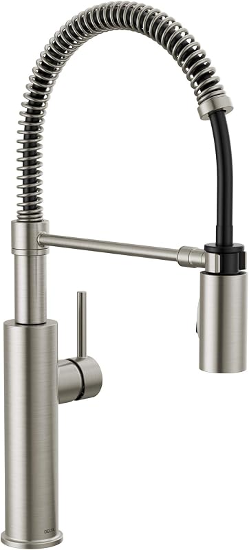 Grifo cocina profesional níquel cepillado escudo inox 18803