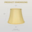 Pantalla campana modificada color dorado 6.5x10x8.5"