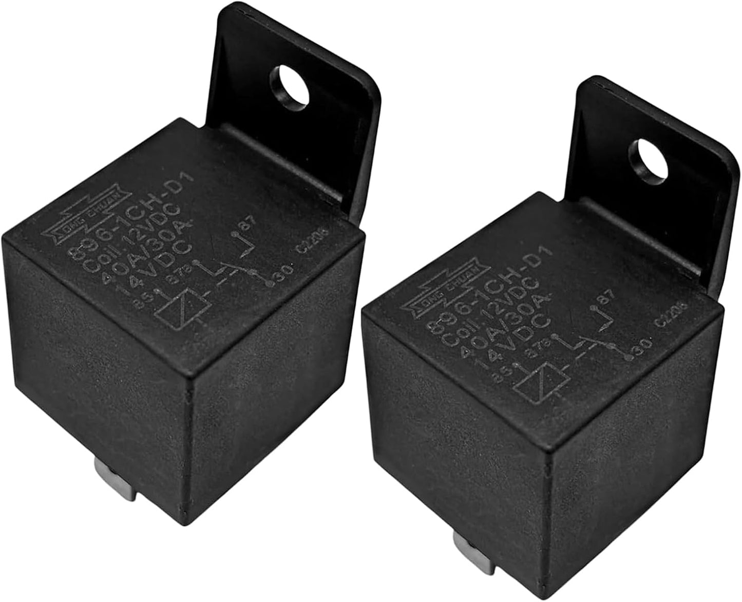 Relé automotriz 12VDC 40A 2 Pzas comp HFV4
