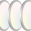 3 Lámparas LED Techo 7pulg Níquel 15W 3000-6500K