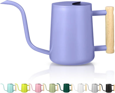 Regadera acero inox 35oz boquilla larga decorativa morado