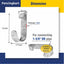 Bandas clip puerta galvanizado 1-3/8" 20 Pzas