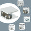 Soporte estante vidrio acero inox ajustable 0.394-0.472pulg