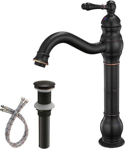 Llave mezcladora monocomando baño cascada Aquafaucet bronce