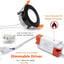 Downlight LED 2" 3W 4000K negro 32 luces empotrables