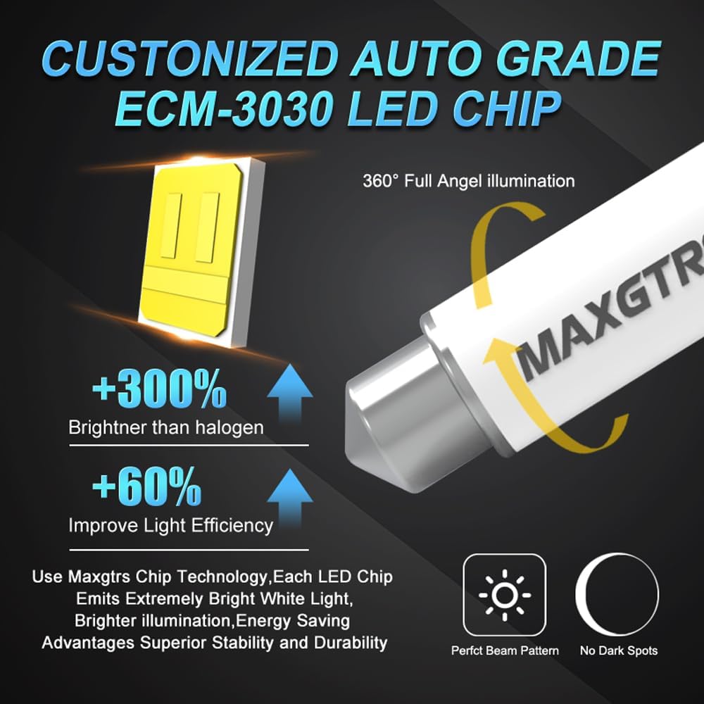 Lámpara interior coche led 41mm cerámica dc12v/24v canbus