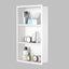 Nicho ducha acero inox 14x24pulg blanco estante 3 niveles