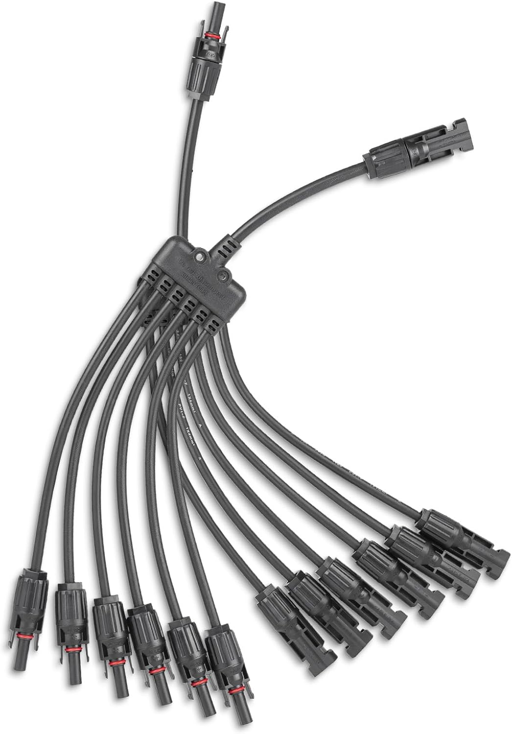 Conector panel solar 6 a 1 divisor paralelo