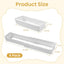 Set 4 Separadores Cajones Expandibles Plástico Blanco