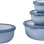 Set 4 Tazones Salvia Nórdica 350ml con Tapas
