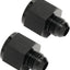 Adaptador reductor 12AN a 8AN aluminio negro set 2