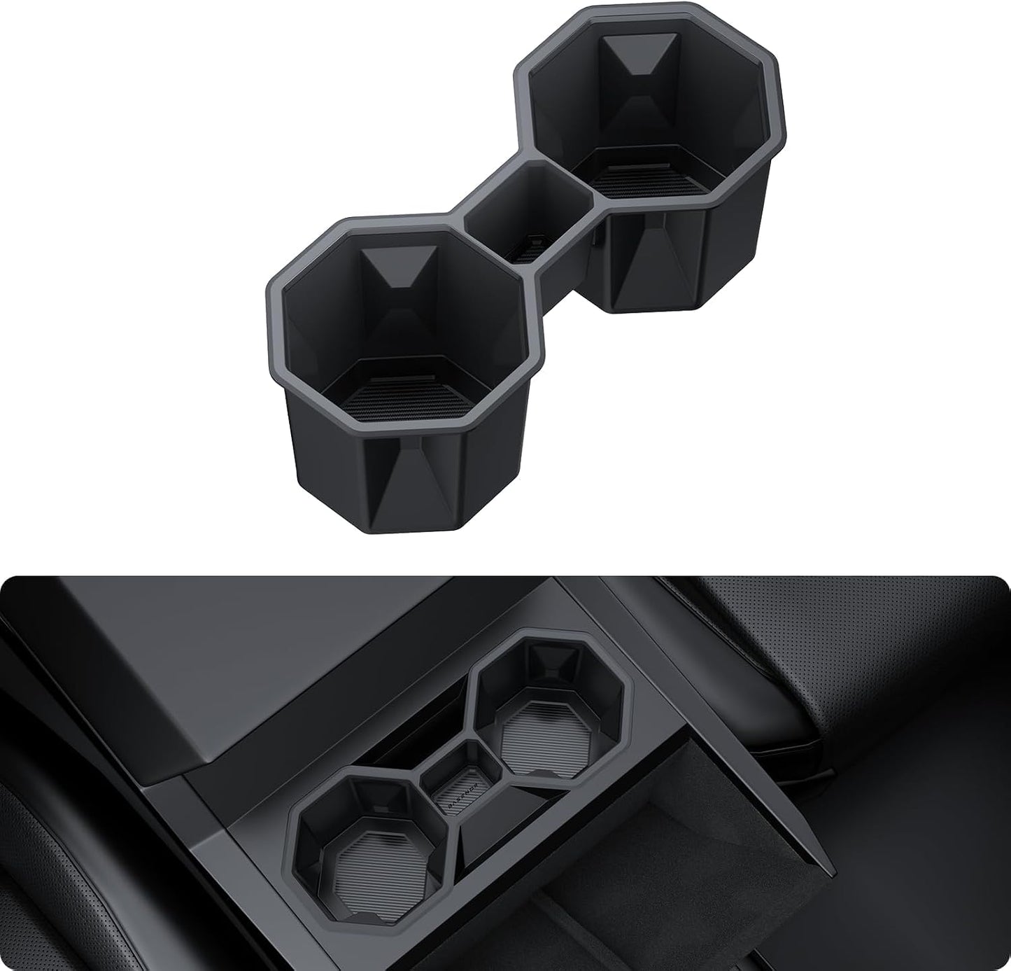 Soporte taza silicona antiderrap para Cybertruck
