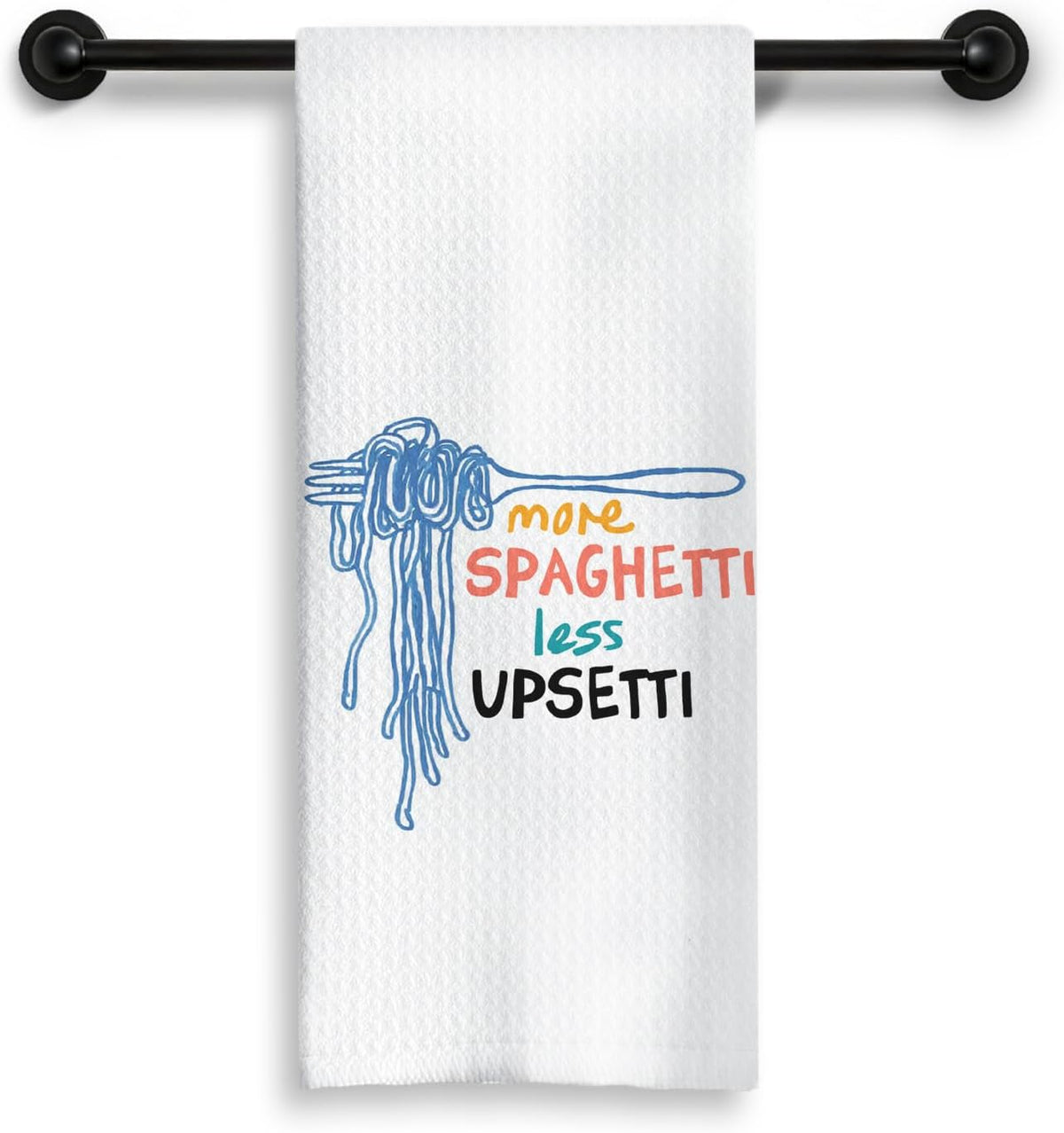 Paños de cocina decorativos con espaguetis italianos