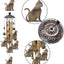 Campanillas viento gato bronce 4 tubos 7 campanillas