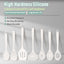 Set 7 Pzas Utensilios Silicona Antiadherente Blanco