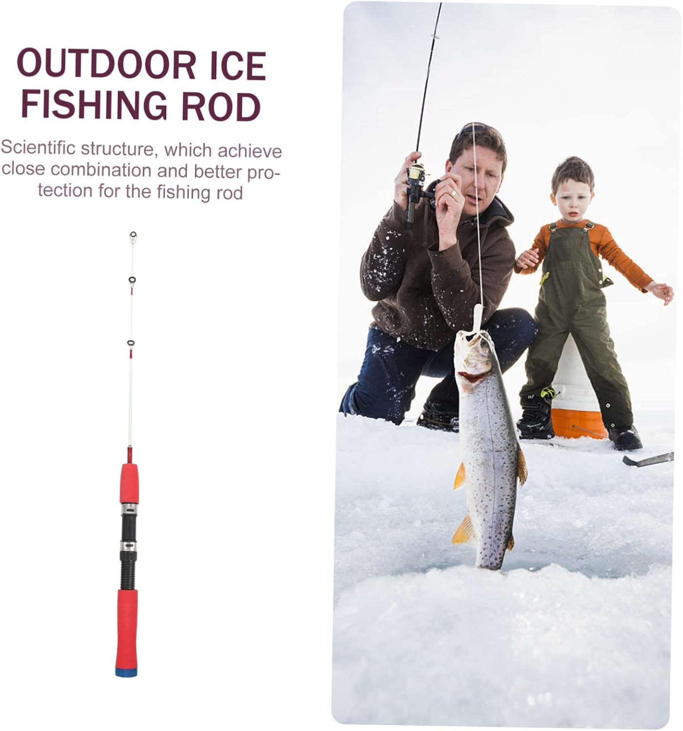 Varilla ajustable para pesca al aire libre anti-enredos