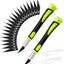 Juego cuchillos manualidades 20 cuchillas mango goma verde