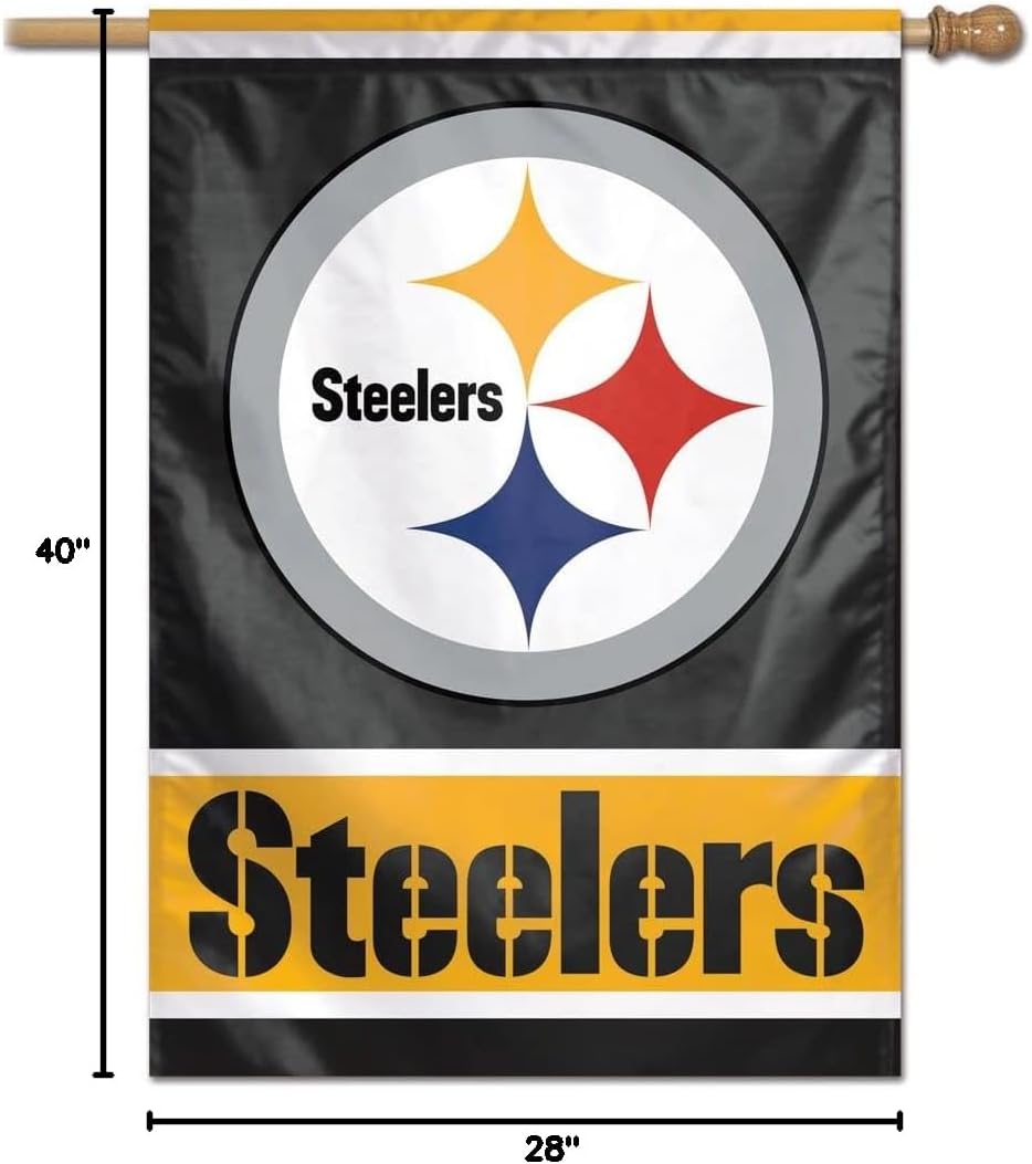 Bandera poliéster Pittsburgh Steelers 28x40pulg