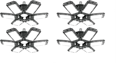 Luz LED garaje 15000 lúmenes 6500K set 4
