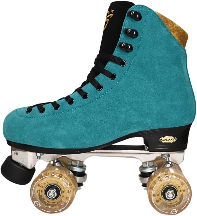 Patines gamuza con luz LED mujer interiores exteriores