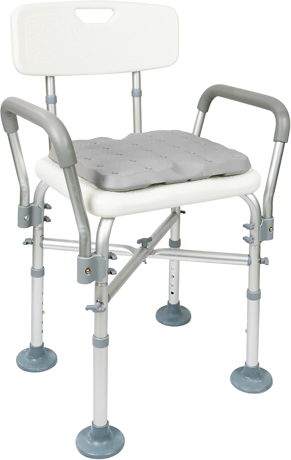 Silla ducha con brazos y espalda reforzada cojín