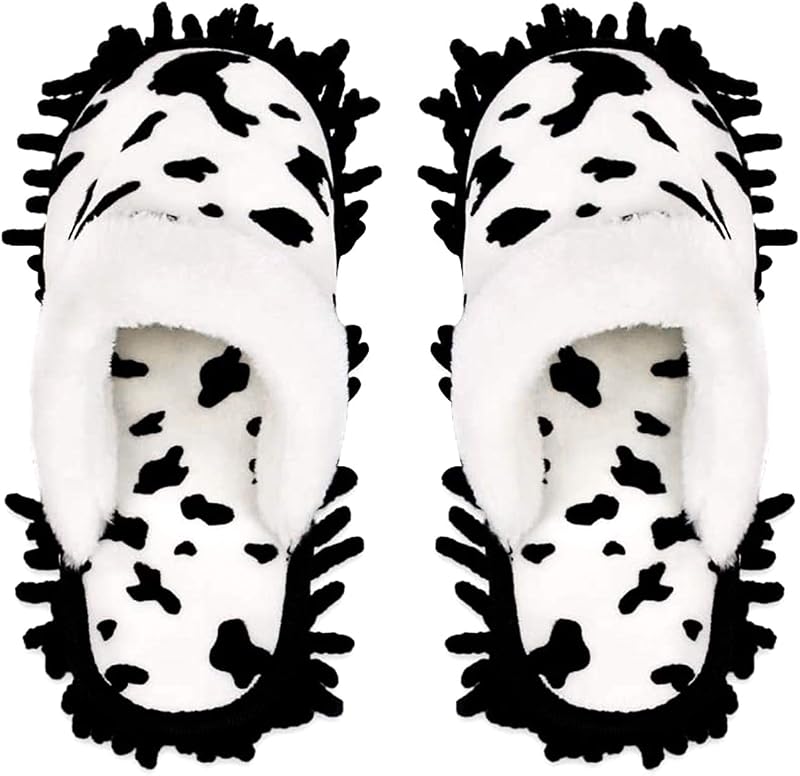 Pantuflas microfibra para limpieza casa lavables 7-10 5-8 vaca