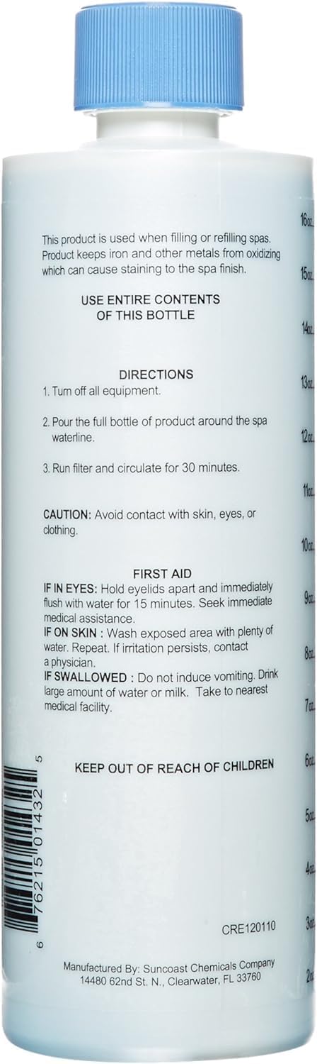 Pack 2 unidades metal jacuzzi 1pint evita manchas