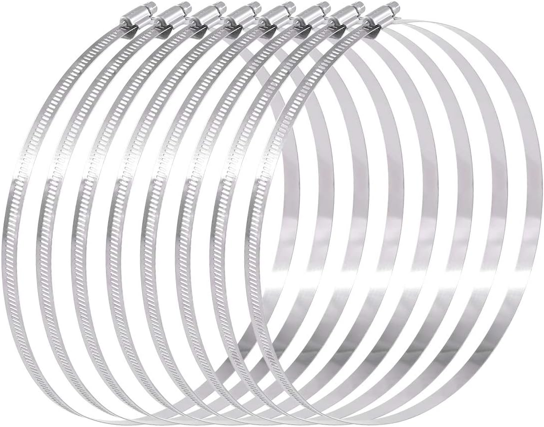 8 Abrazaderas Manguera 8.4-9.2" Acero Inox