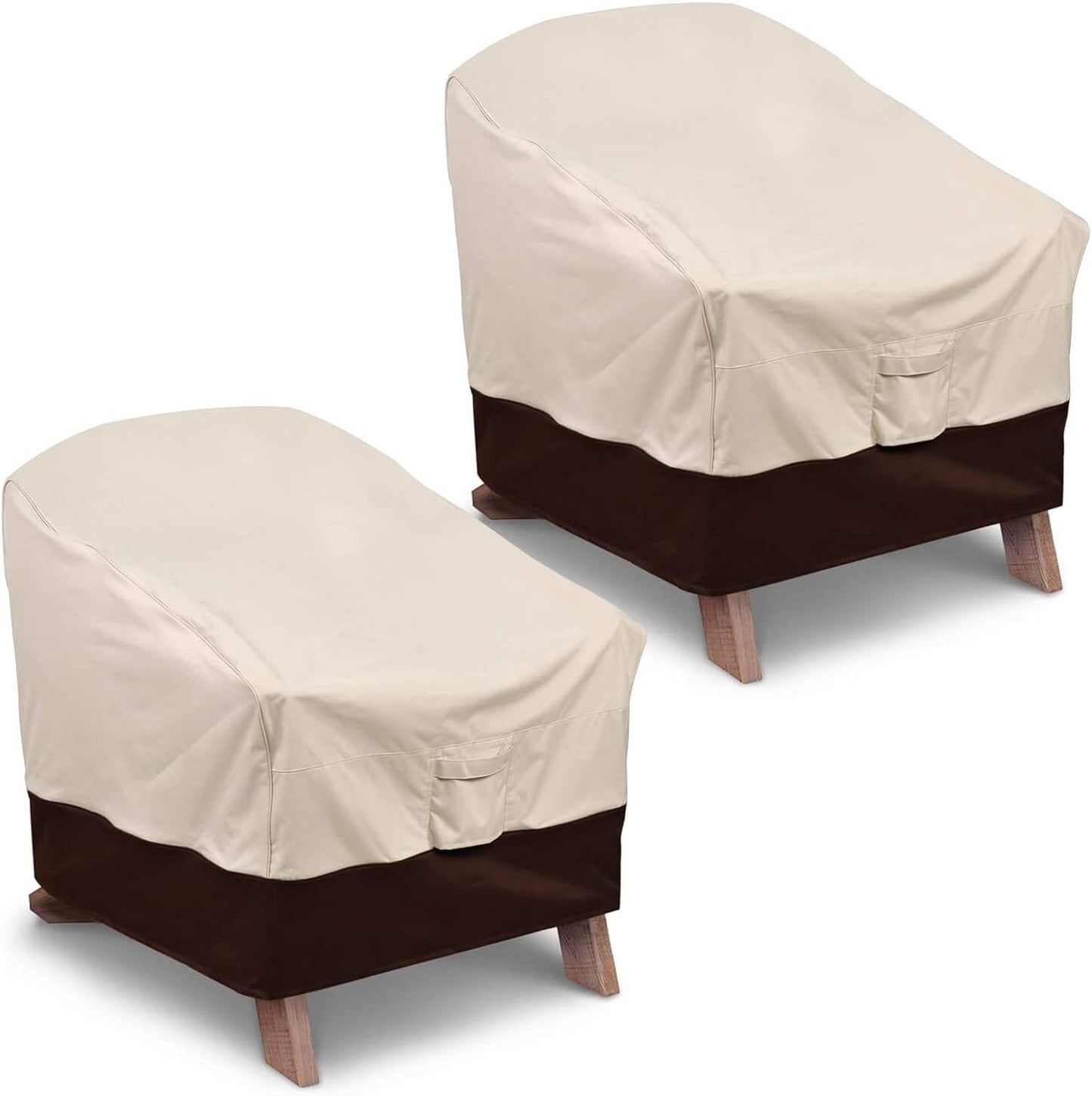 Fundas sillas Adirondack impermeables pack 2 beige marrón