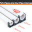 Abrazaderas PVC forma U 25mm gris soporte manguera alta resistencia