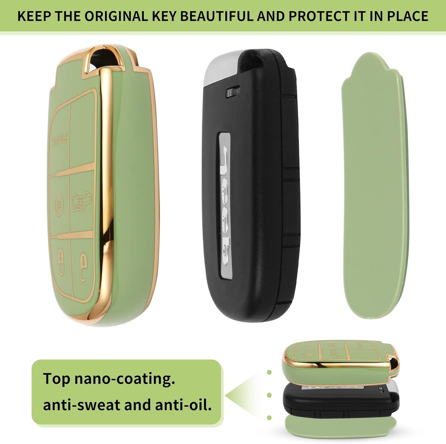 Funda muñequera TPU antihuellas Jeep Grand Cherokee