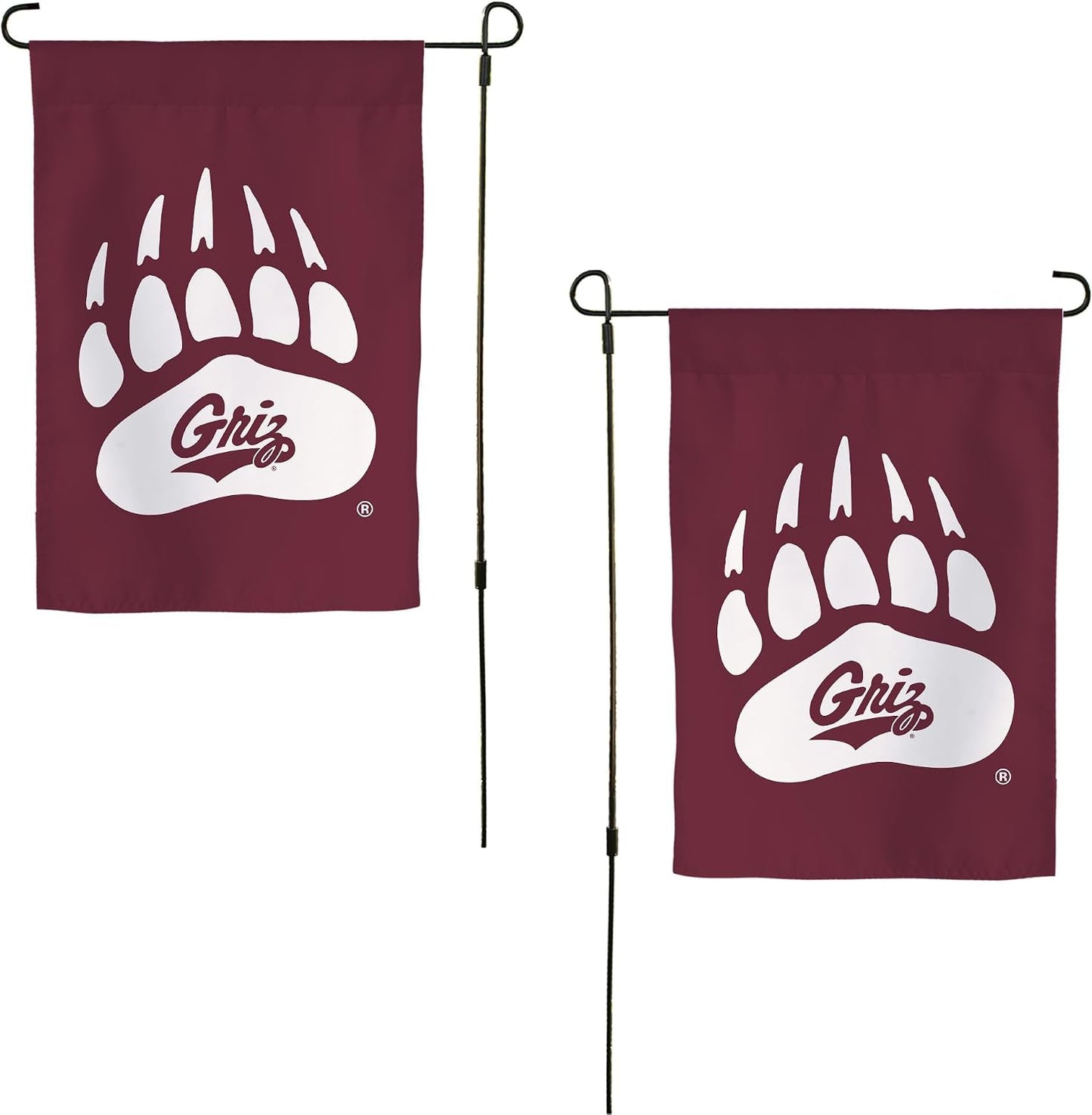 Bandera jardín UM Montana Grizzlies 19x12pulg