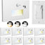 8 Luces LED Sensor Movimiento 3CCT 120V Escalera