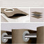 Cortinas impermeables exteriores 90% opacas set 2 marrón
